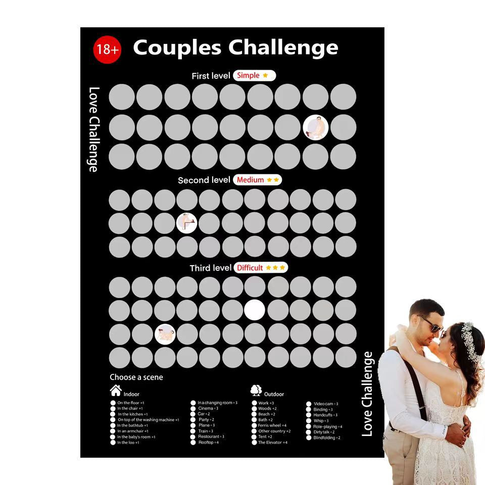 Couples' Adventure Scratch Poster