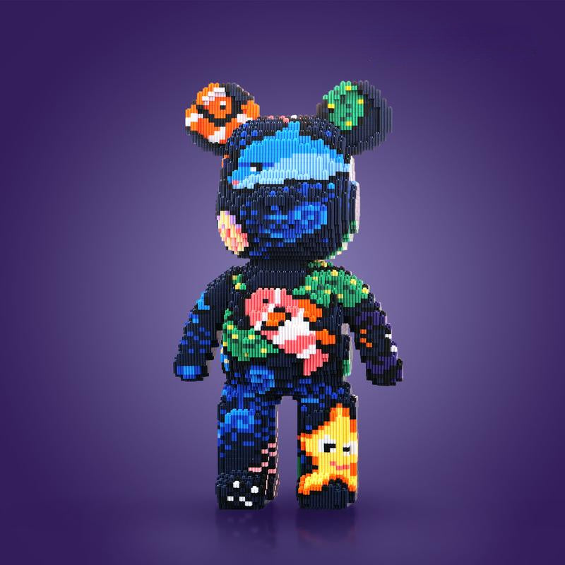 DIY Pixel Art Block Bear Figures – Creative Building & Collectible Display