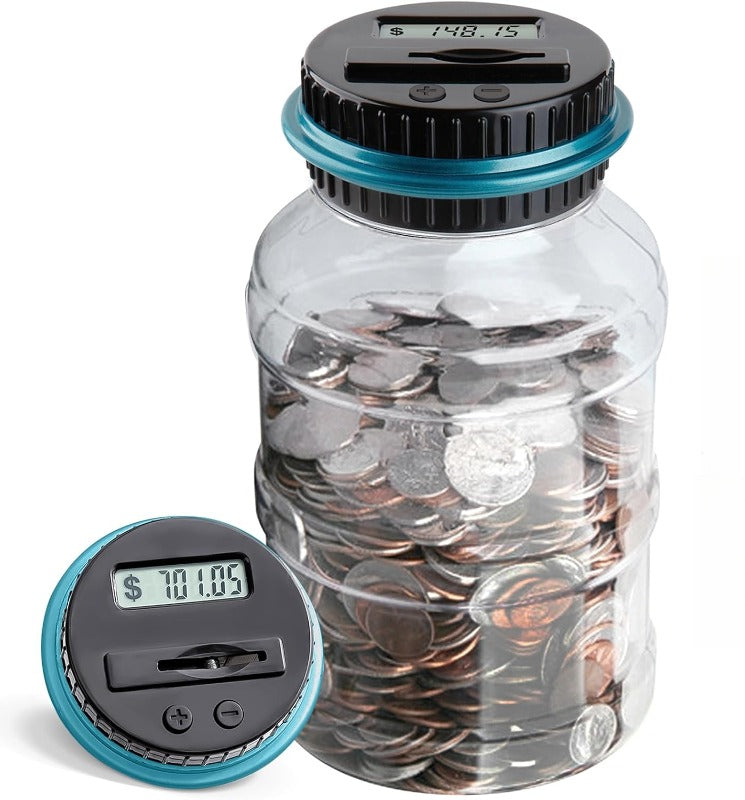 Digital Coin Counting Jar – Automatic Money-Saving Bank