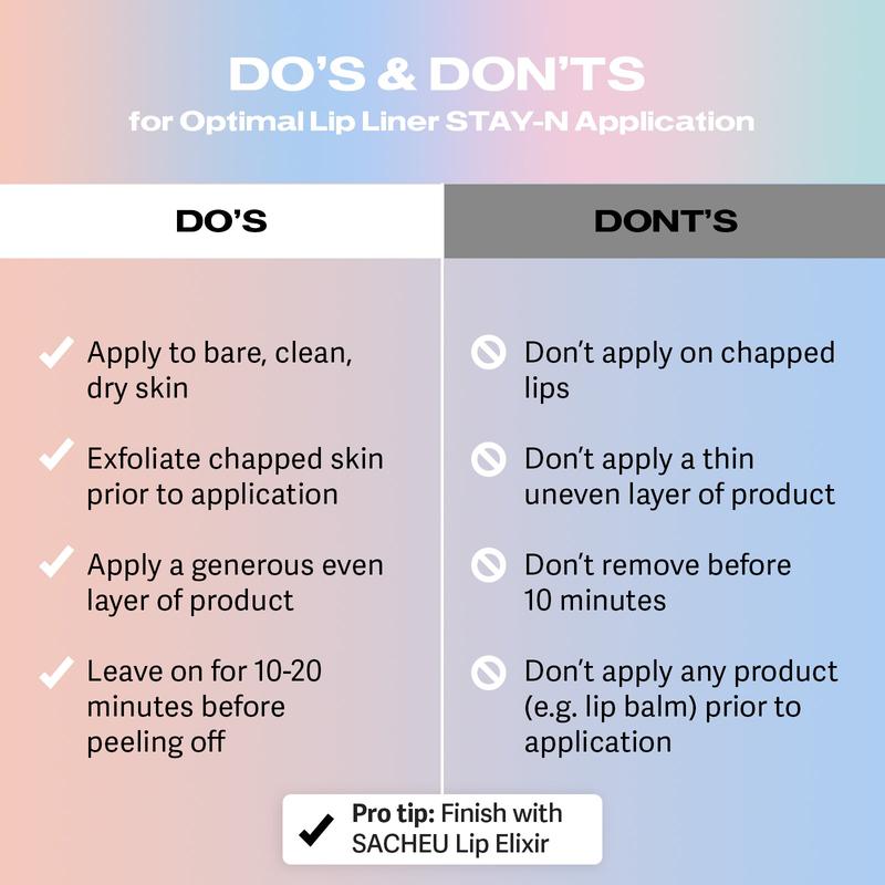 Long-Lasting Peel-Off Lip Liner – 12-Hour Smudge-Proof Wear