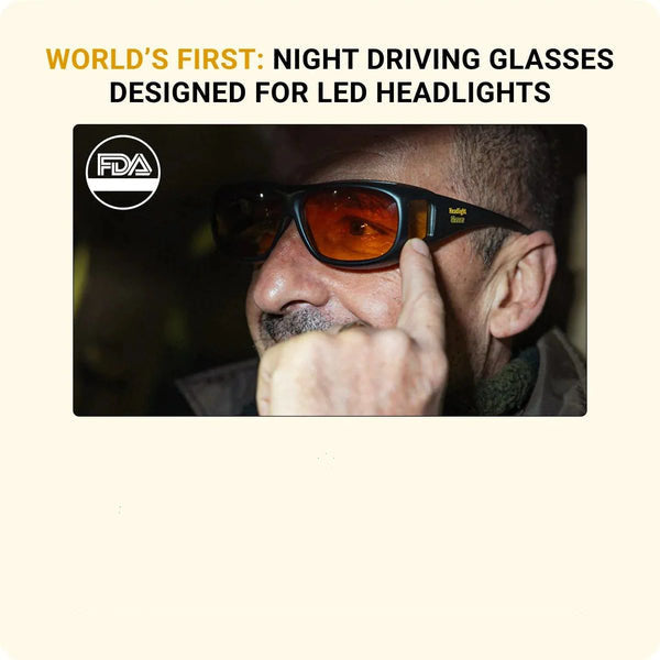 Headlight Glasses - Night Driving Glasses for Glare-Free Vision