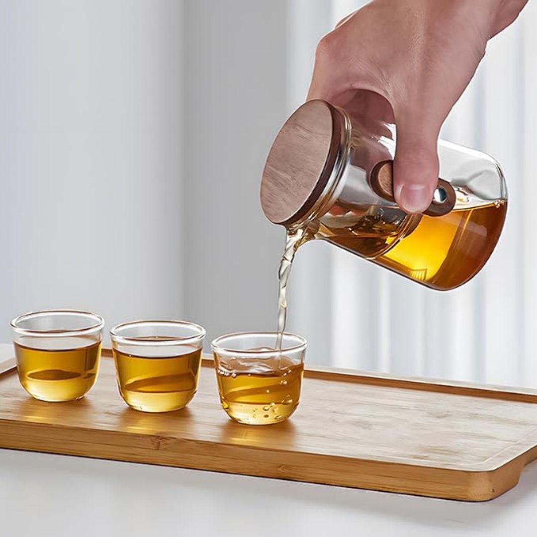 Travel Glass Tea Set