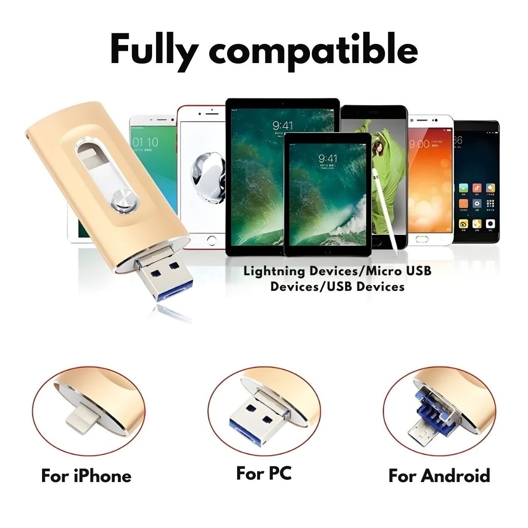 High Speed 3 in 1 Flash Drive