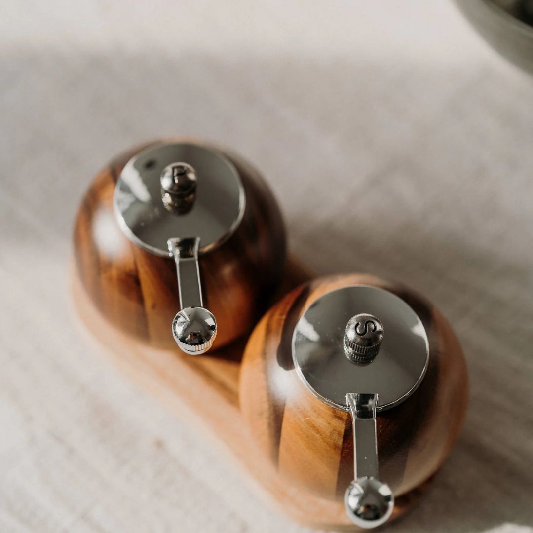 Wooden Salt and Pepper Mill Set