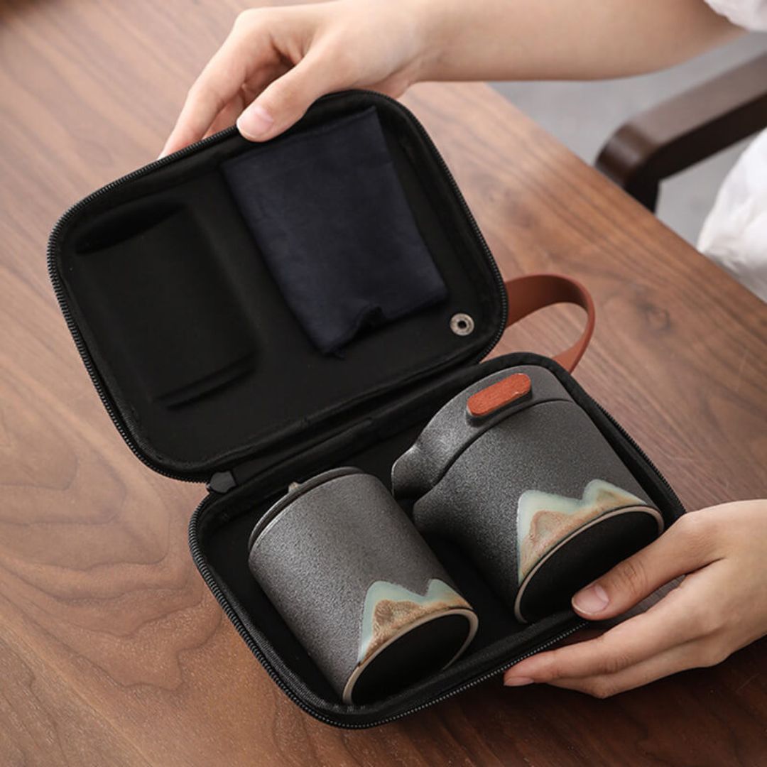 Japanese Mountain Sun Travel Tea Set
