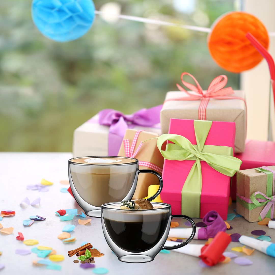 Set of 2 Coffee Cups with Handle