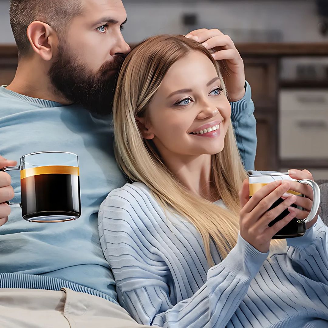 Tea Mug with Anti Scald Handle