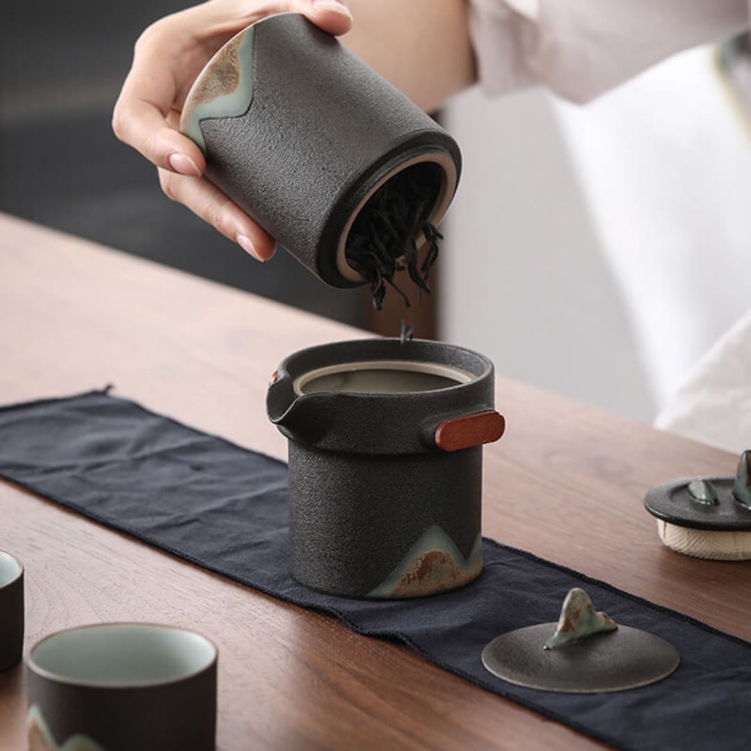 Japanese Mountain Sun Travel Tea Set
