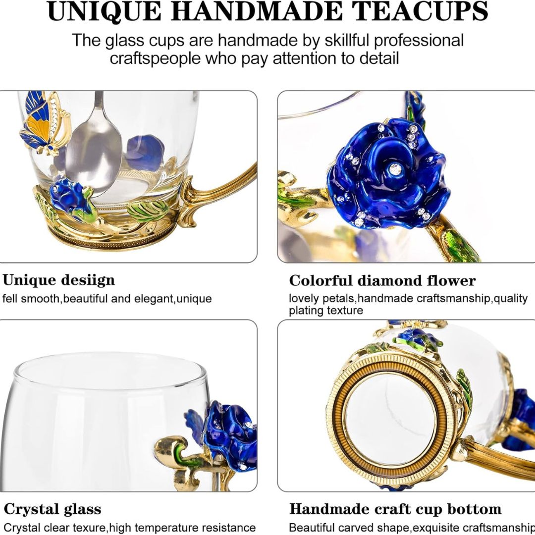 Glass Coffee Enamels Mug