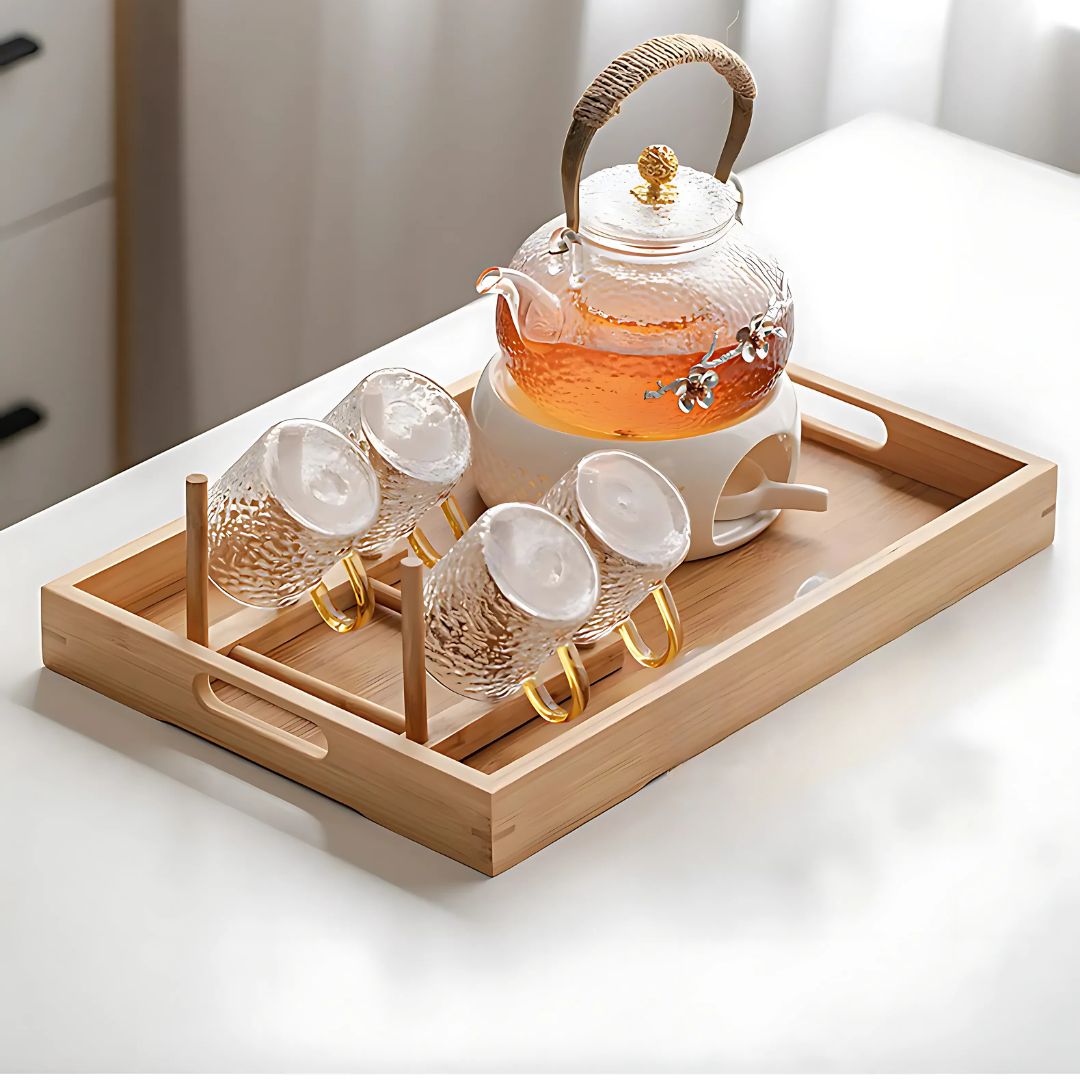 Chinese/Japanese Style Glass Tea Set