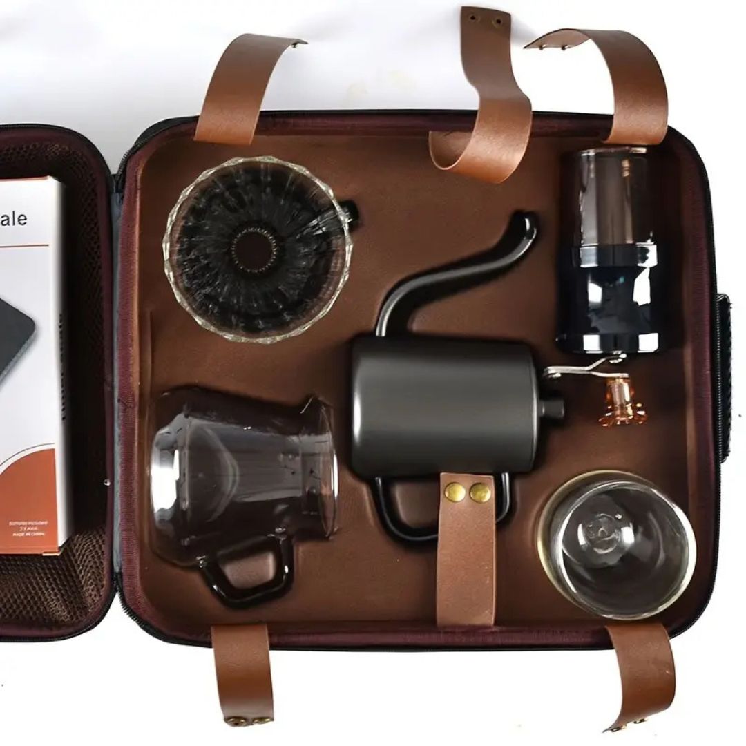 Stainless Steel Gourmet Travel Coffee Set