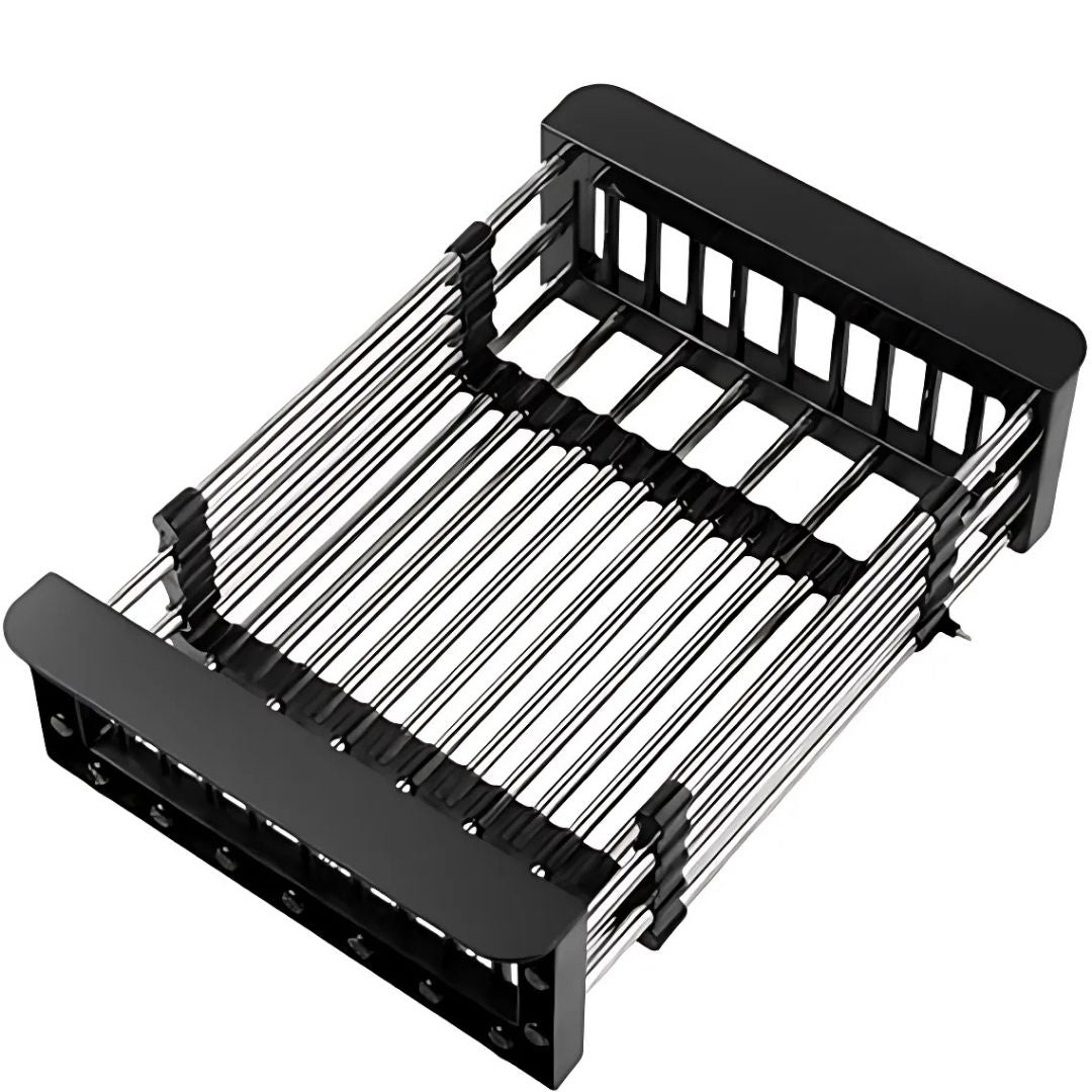 Retractable Over-the-Sink Dish Drying Rack