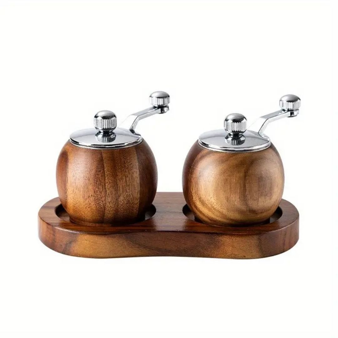 Wooden Salt and Pepper Mill Set