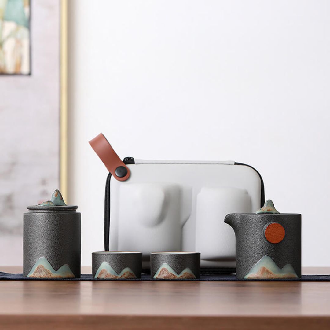 Japanese Mountain Sun Travel Tea Set