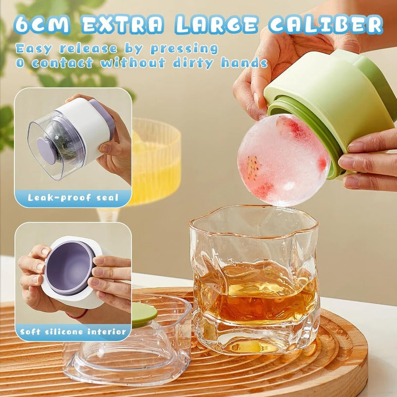 CrystalChill Ice Sphere Mold – Perfect Spheres for Pure Flavor