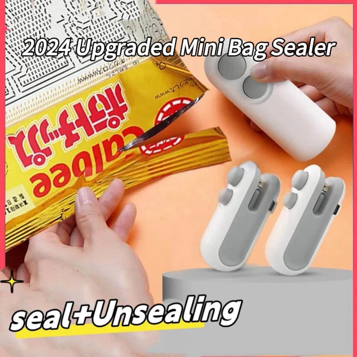 SealEase Mini 2-in-1 Sealer and Cutter with USB-C Charging