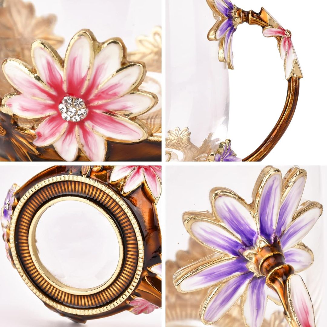 Glass Coffee Enamels Mug