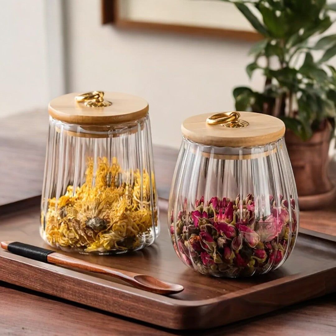 Tea Storage Jar Round