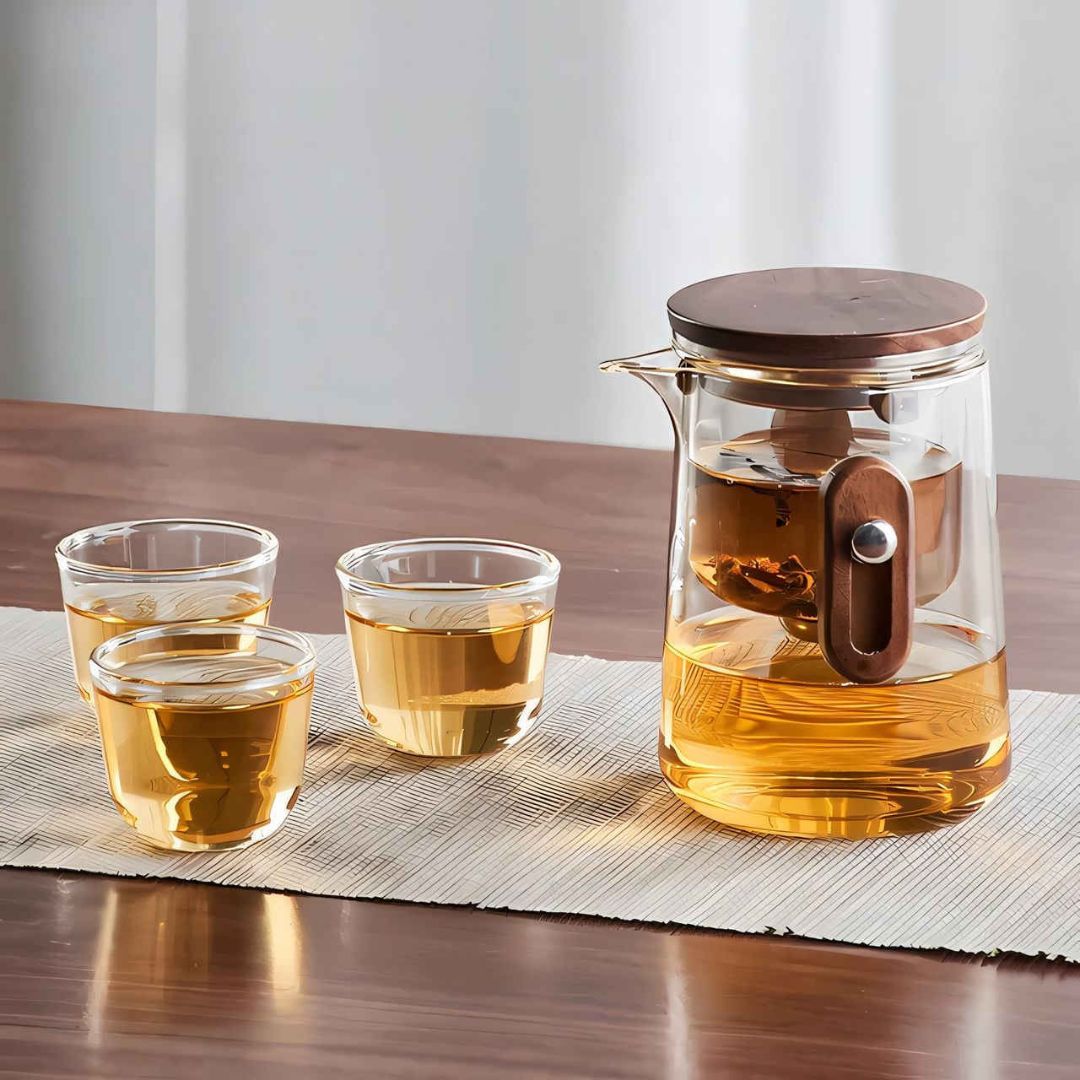 Travel Glass Tea Set