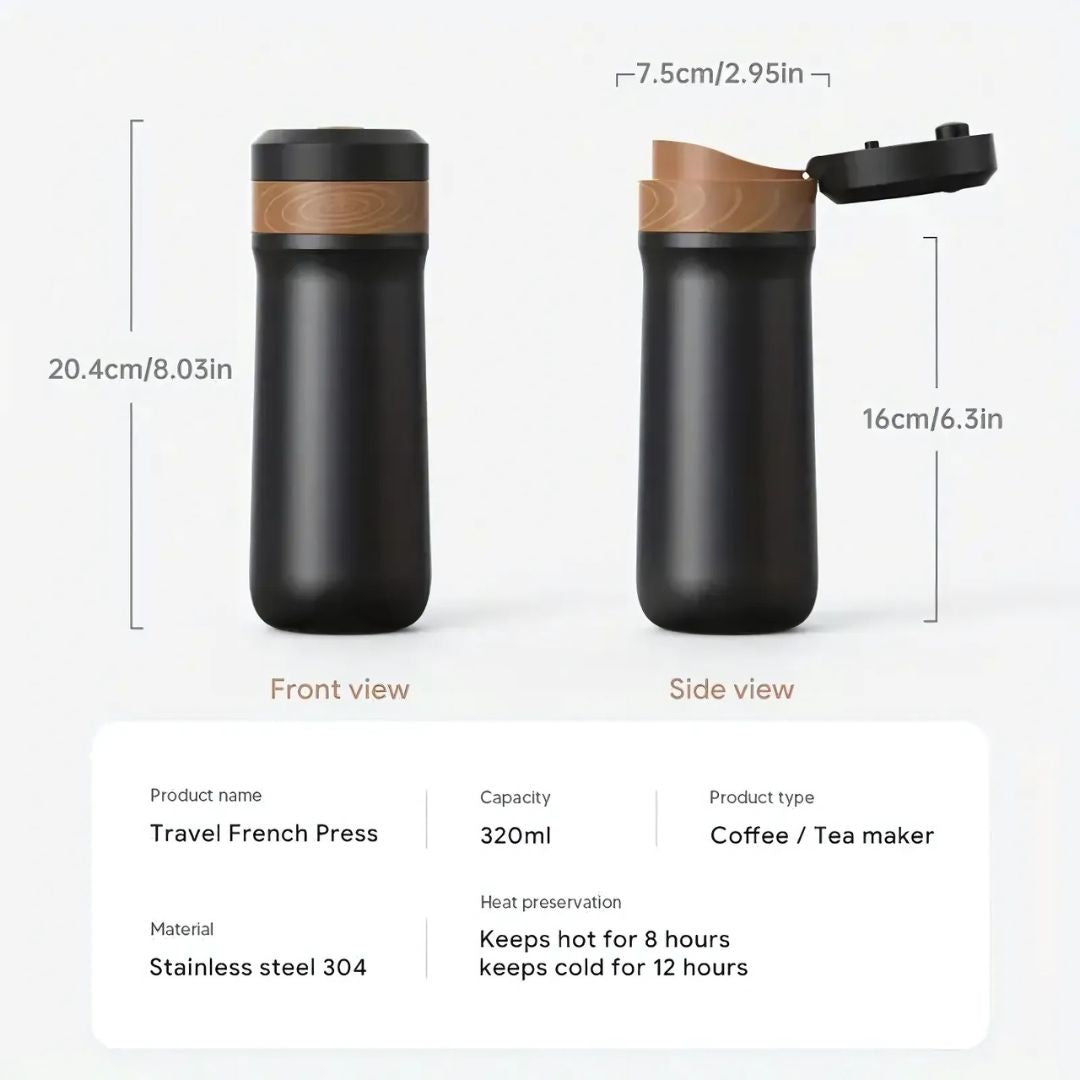 Portable French Press Coffee Maker