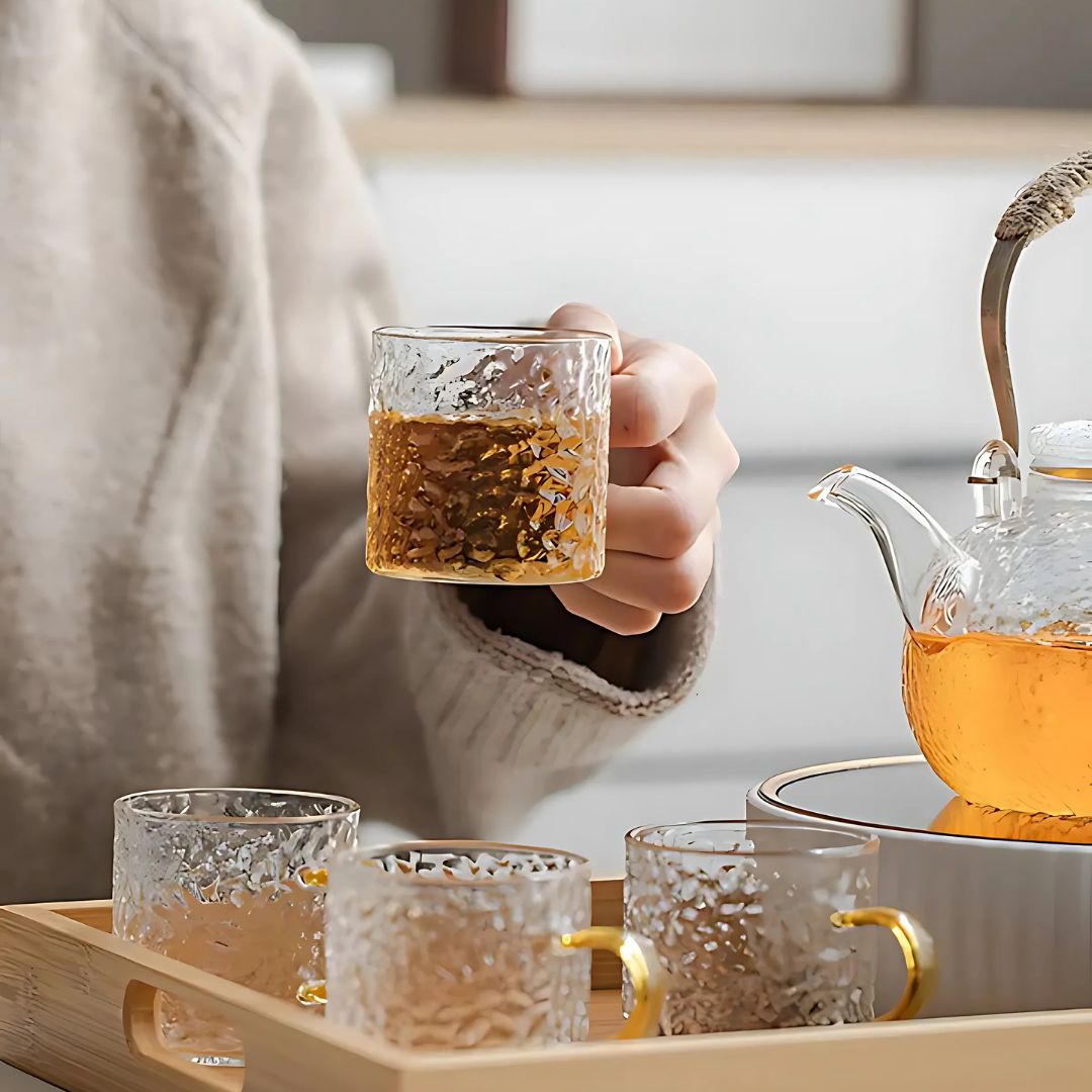Chinese/Japanese Style Glass Tea Set