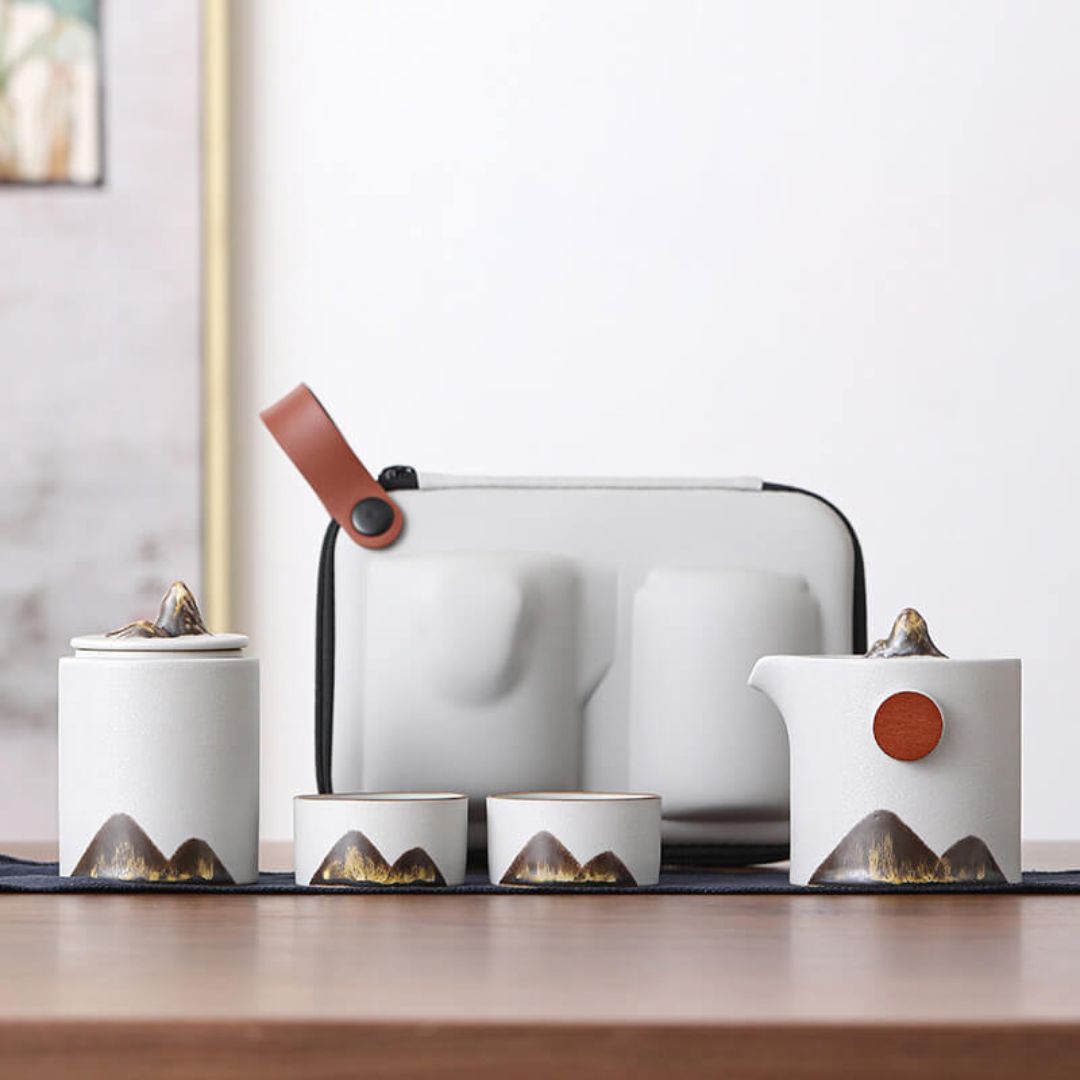 Japanese Mountain Sun Travel Tea Set