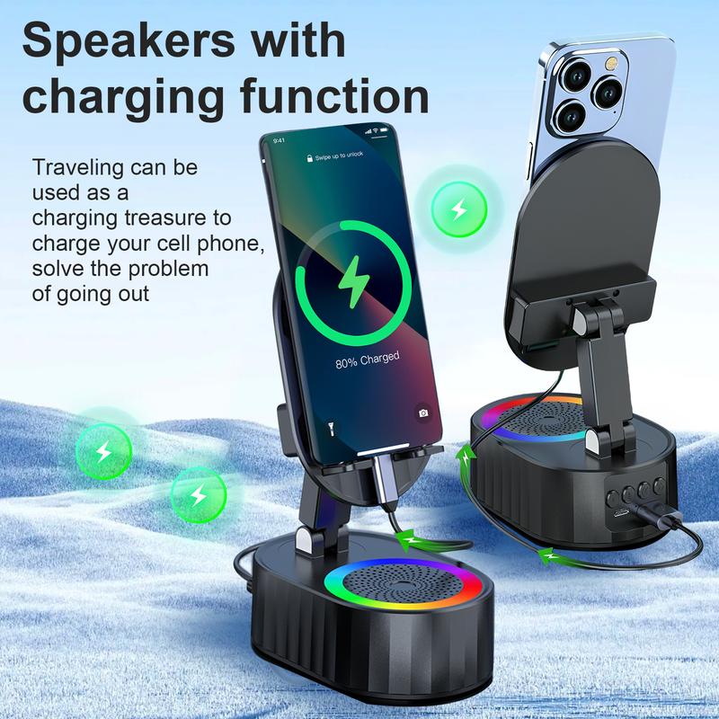 5-in-1 Mobile Phone Stand with Inductive Speaker