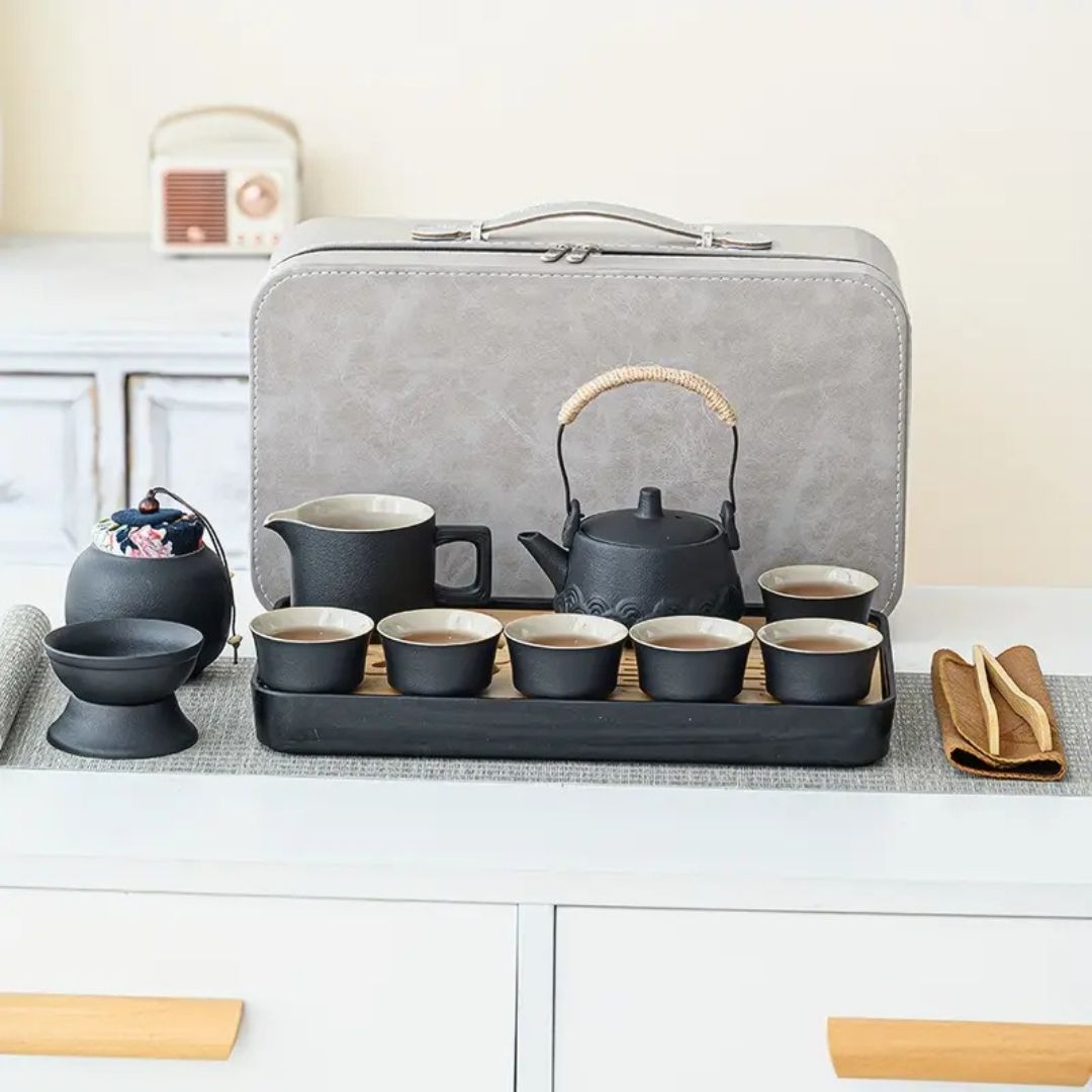 14-Piece Portable Travel Tea Set