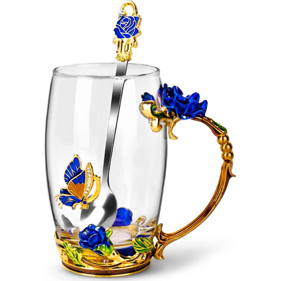 Glass Coffee Enamels Mug