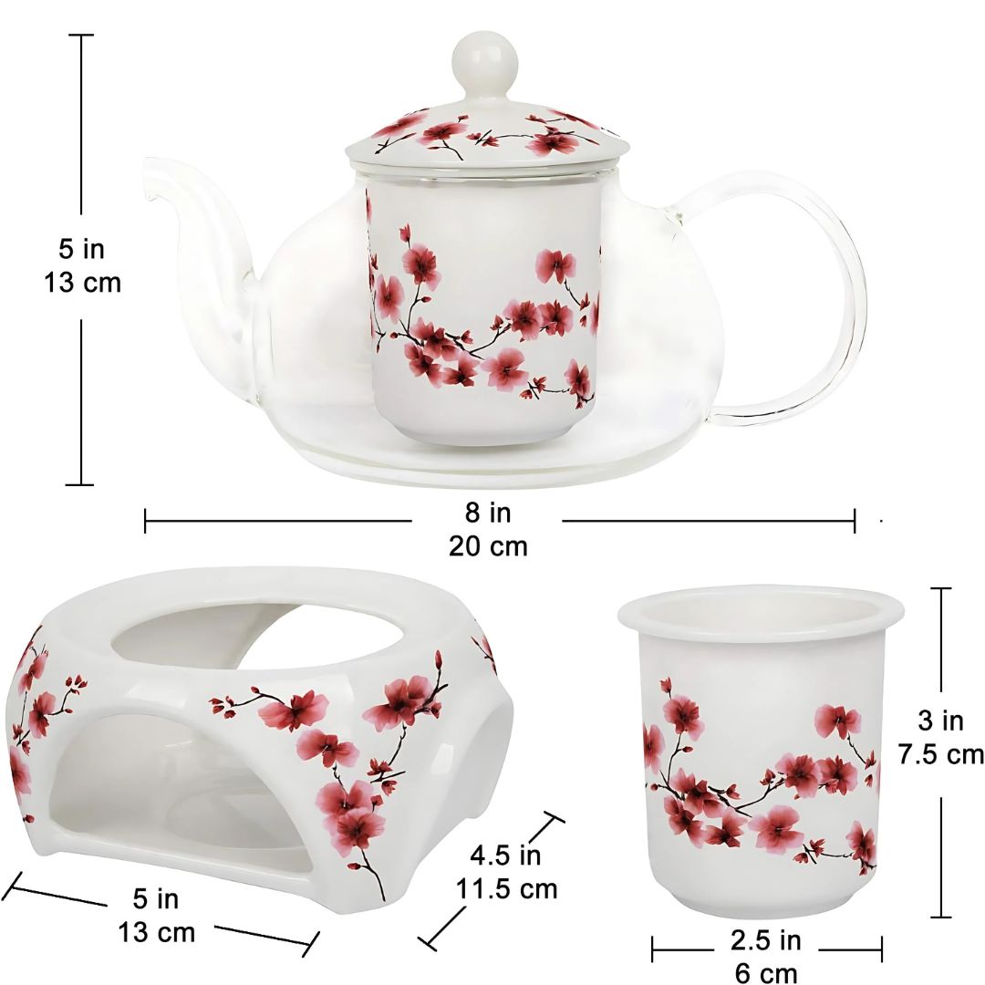 Petite Cherry Blossom Teapot Set