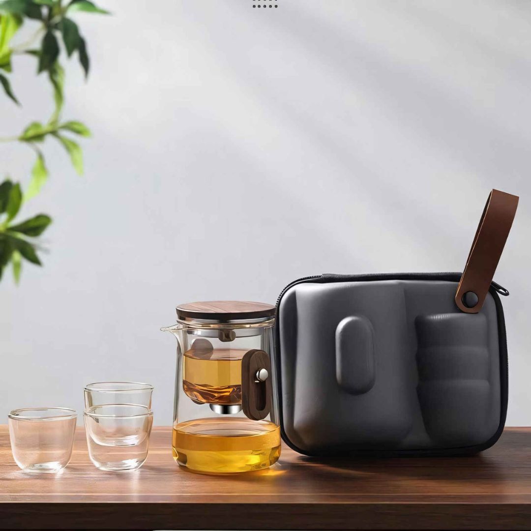 Travel Glass Tea Set
