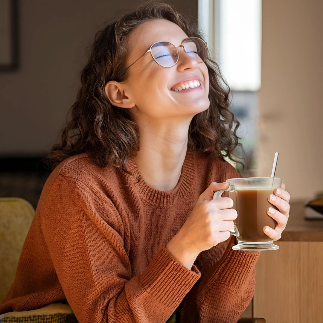 Large Glass Coffee Mugs with Handle