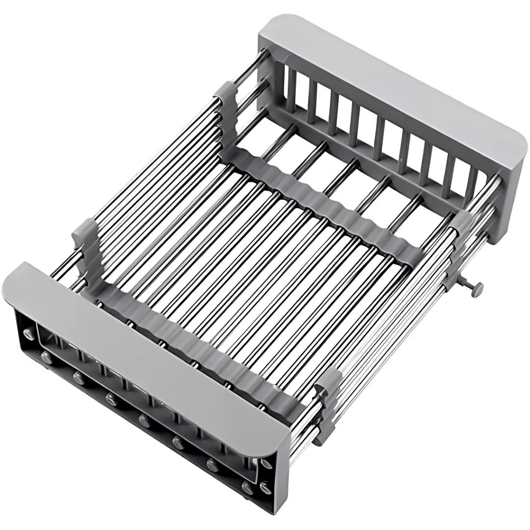 Retractable Over-the-Sink Dish Drying Rack