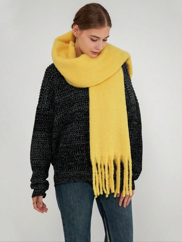 Fashionable thickened women's scarf