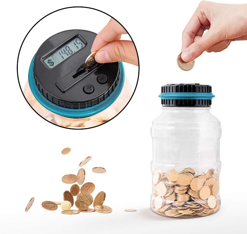 Digital Coin Counting Jar – Automatic Money-Saving Bank