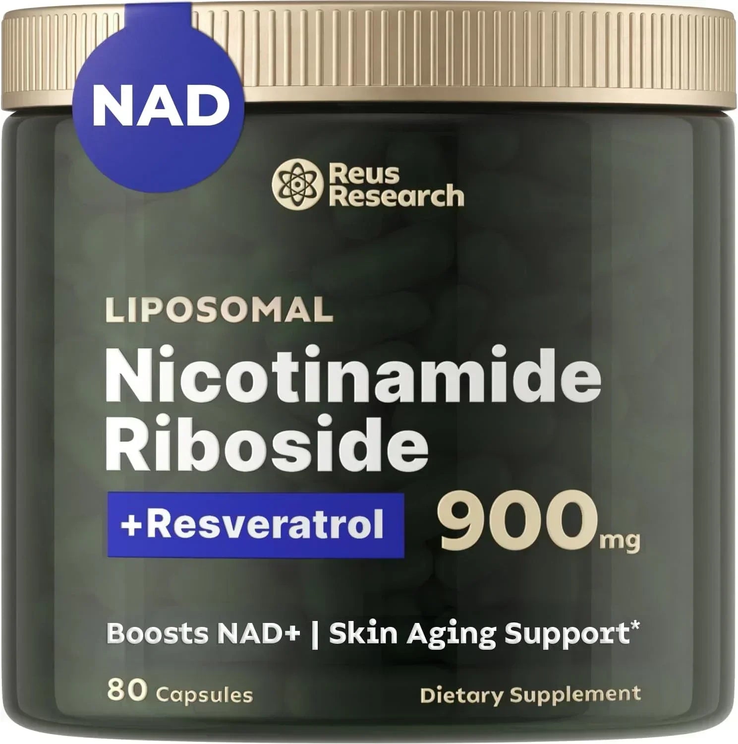 NAD+ Supplement for Skin Aging Support, Energy, and Focus