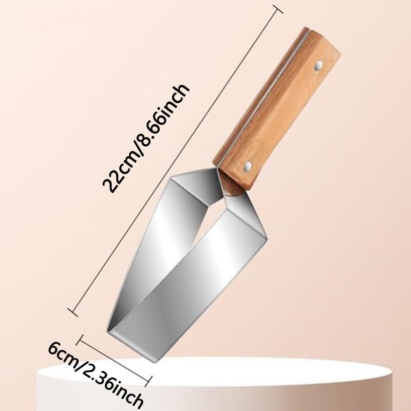 tri-blade watermelon slicer with wood handle