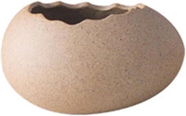 Eggshell Ceramic Bowl with Rattan Nest