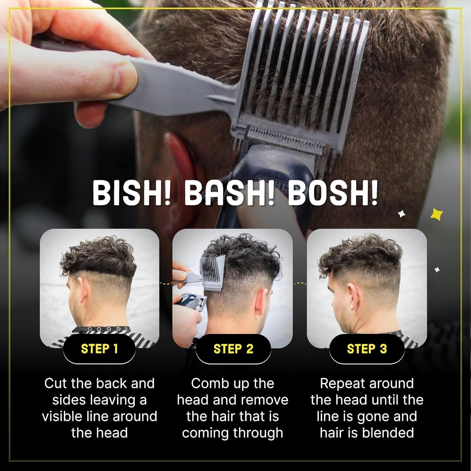 Fade Comb – Easy Home Hair Blending for a Professional Look