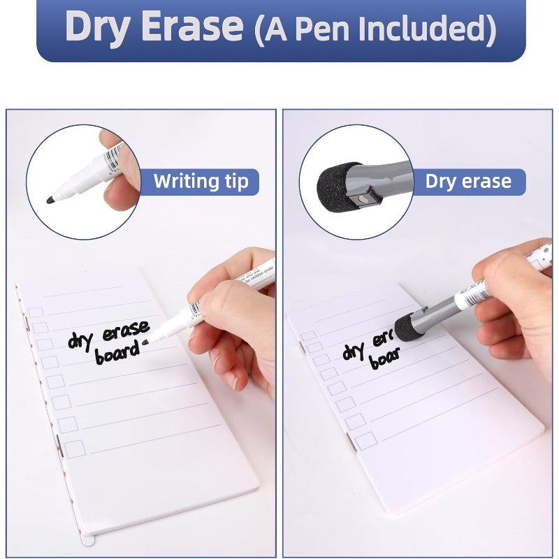 Magnetic Side Whiteboard for Monitors – Clip-On Dry-Erase & Note Holder