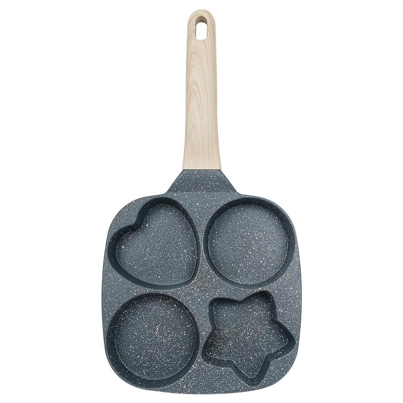 4-Cup Multi-Functional Non-Stick Egg Frying Pan – Star-Shaped Design