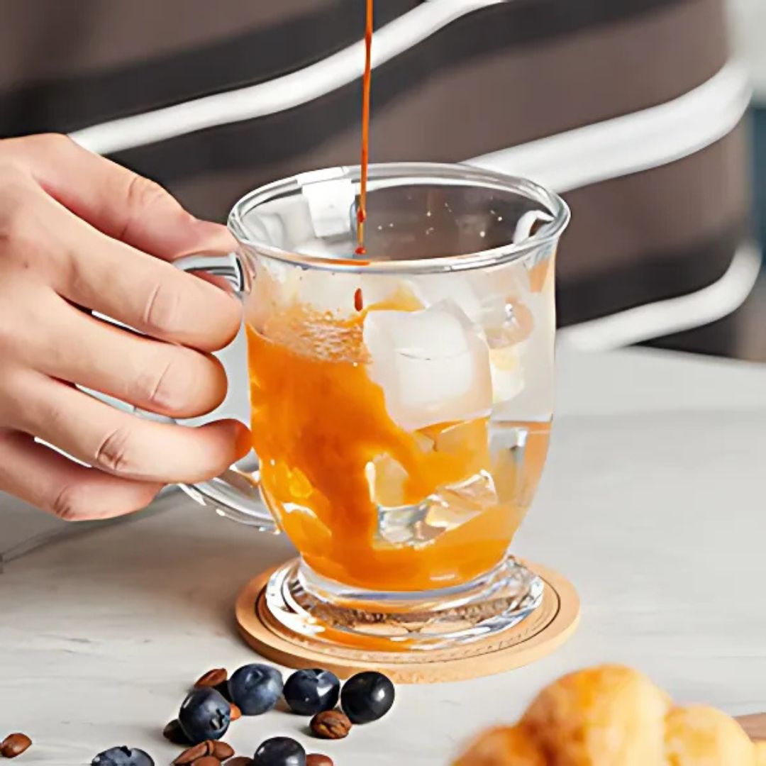 Large Glass Coffee Mugs with Handle