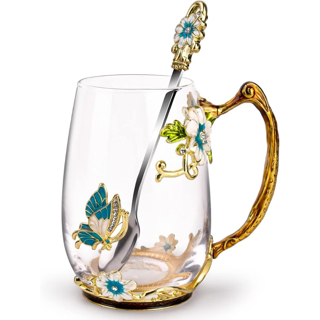 Glass Coffee Enamels Mug