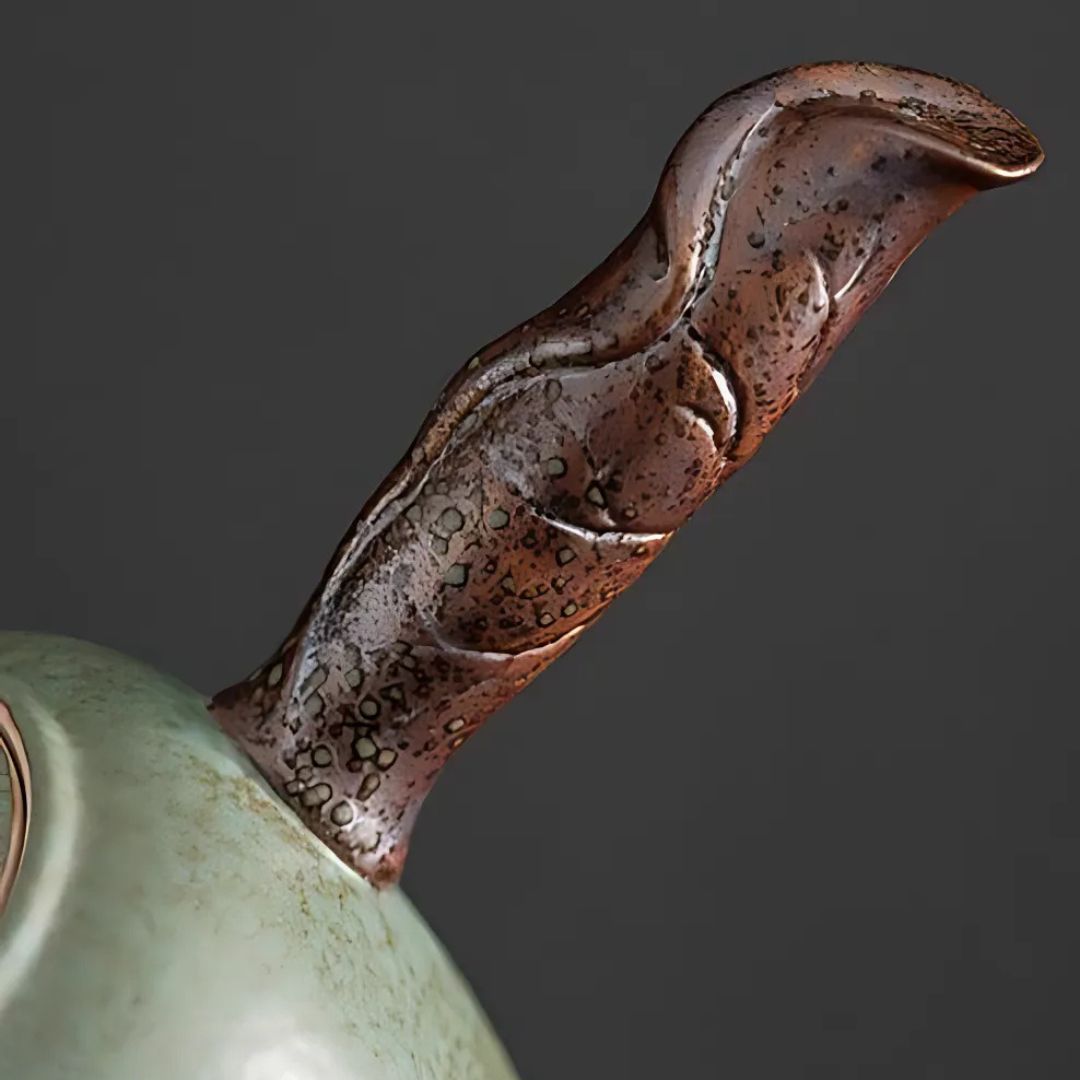 Japanese Petal Side Grip Kung Fu Teapot Set