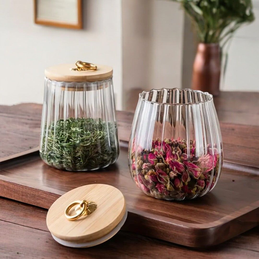 Tea Storage Jar Round