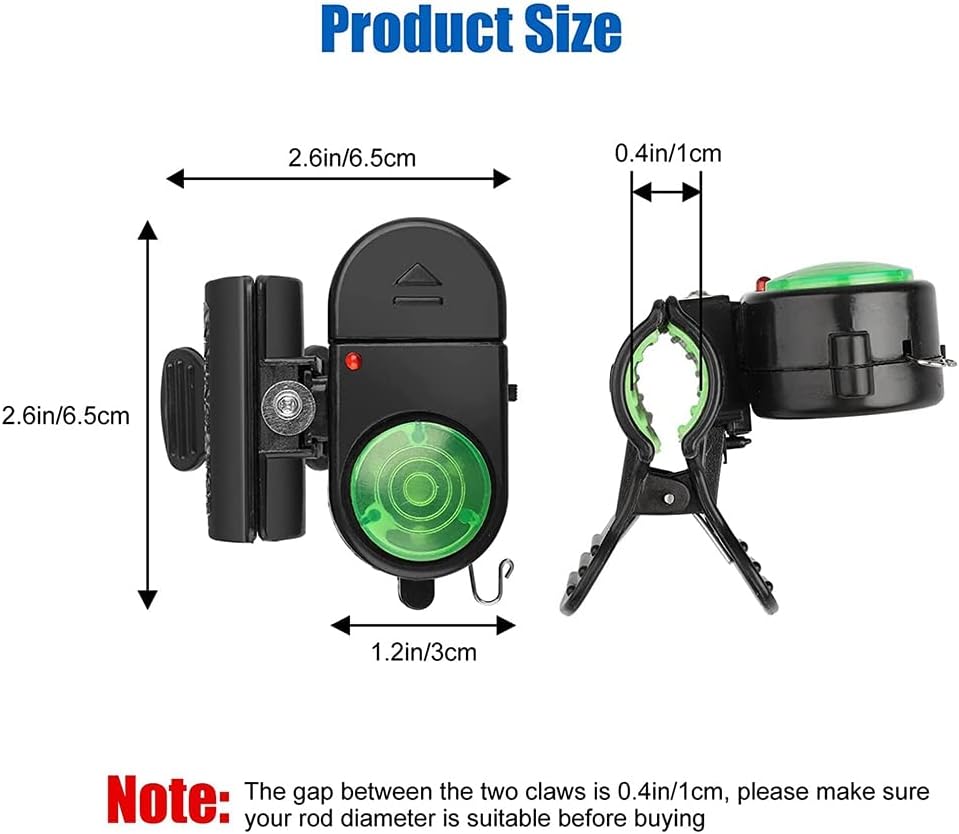 Fishing Alarm with LED Indicator and Adjustable Sensitivity