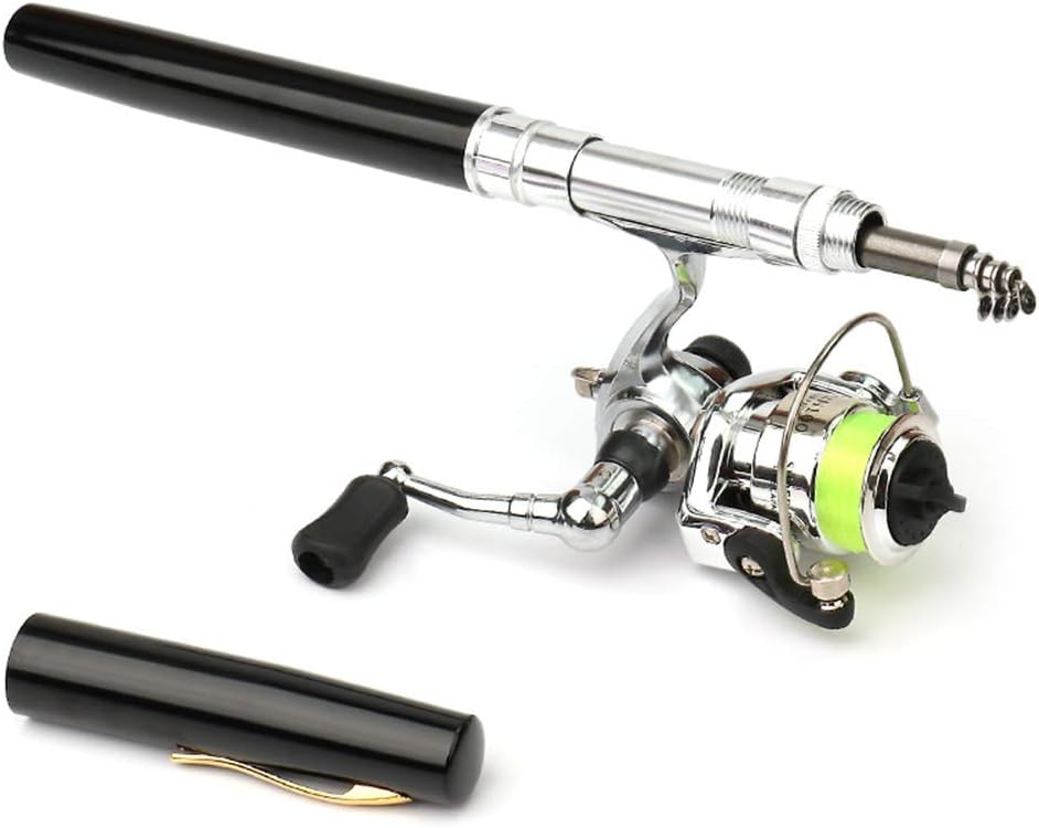 Compact Pen-Style Fishing Rod and Reel Combo