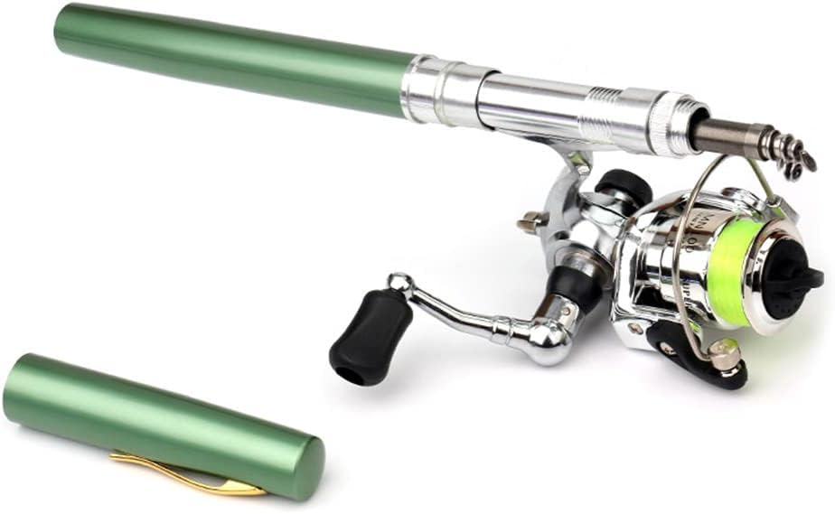 Compact Pen-Style Fishing Rod and Reel Combo
