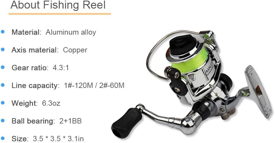 Compact Pen-Style Fishing Rod and Reel Combo