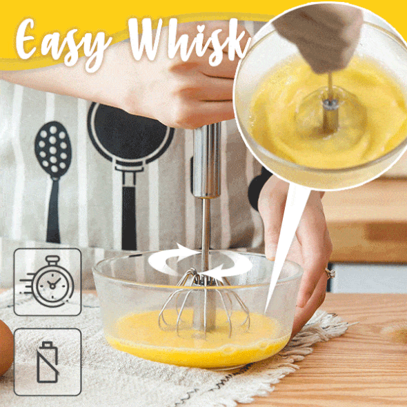 '- Stainless Steel Semi-Automatic Whisk
